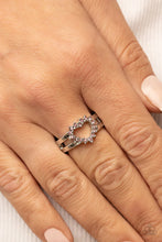 Load image into Gallery viewer, First Kisses Pink Rhinestone Heart Ring Paparazzi Accessories