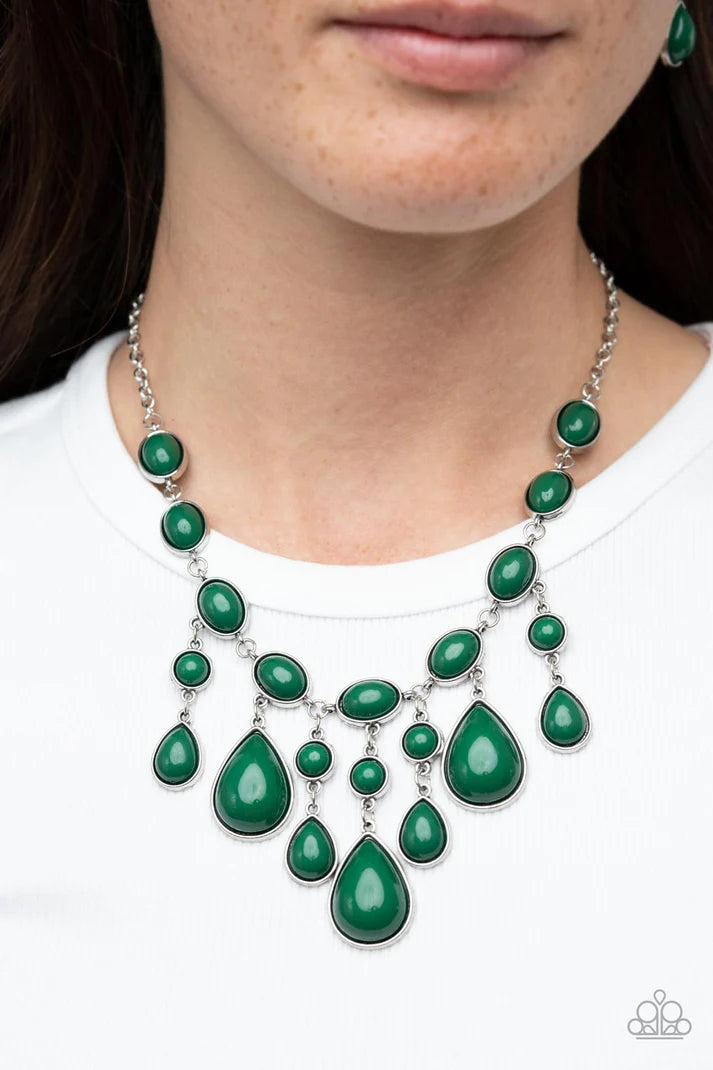 Mediterranean Mystery Green Necklace Vivacious Bombshell Bling, LLC, Jenny and James Davison