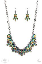 Load image into Gallery viewer, Combustible Charisma Multi Oil Spill Rhinestone Necklace Paparazzi Accessories