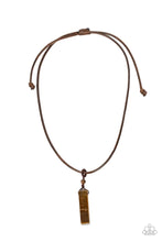 Load image into Gallery viewer, Comes Back Zen-Fold Brown Urban Necklace Paparazzi Accessories