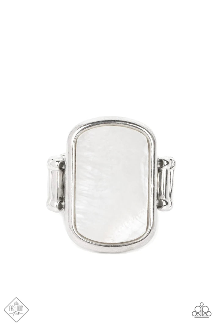 Tidal Tranquility White Ring