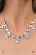 Load image into Gallery viewer, Prismatic Proposal White Rhinestone Necklace Paparazzi Accessories