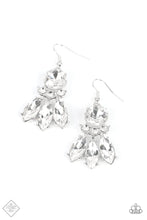 Load image into Gallery viewer, To Have and To Sparkle White Rhinestone Earrings Paparazzi Accessories