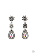 Load image into Gallery viewer, Floral Fantasy Multi Iridescent Rhinestone Floral Post Earrings Paparazzi Accessories