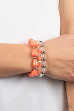 Load image into Gallery viewer, Beachside Brunch Orange Stretchy Bracelet Paparazzi Accessories