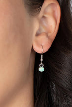 Load image into Gallery viewer, Petunia Palace Green Rhinestone Floral Necklace Paparazzi Accessories