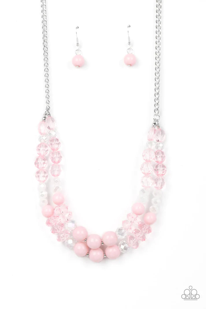 Vera-CRUZIN Pink Necklace Paparazzi Accessories