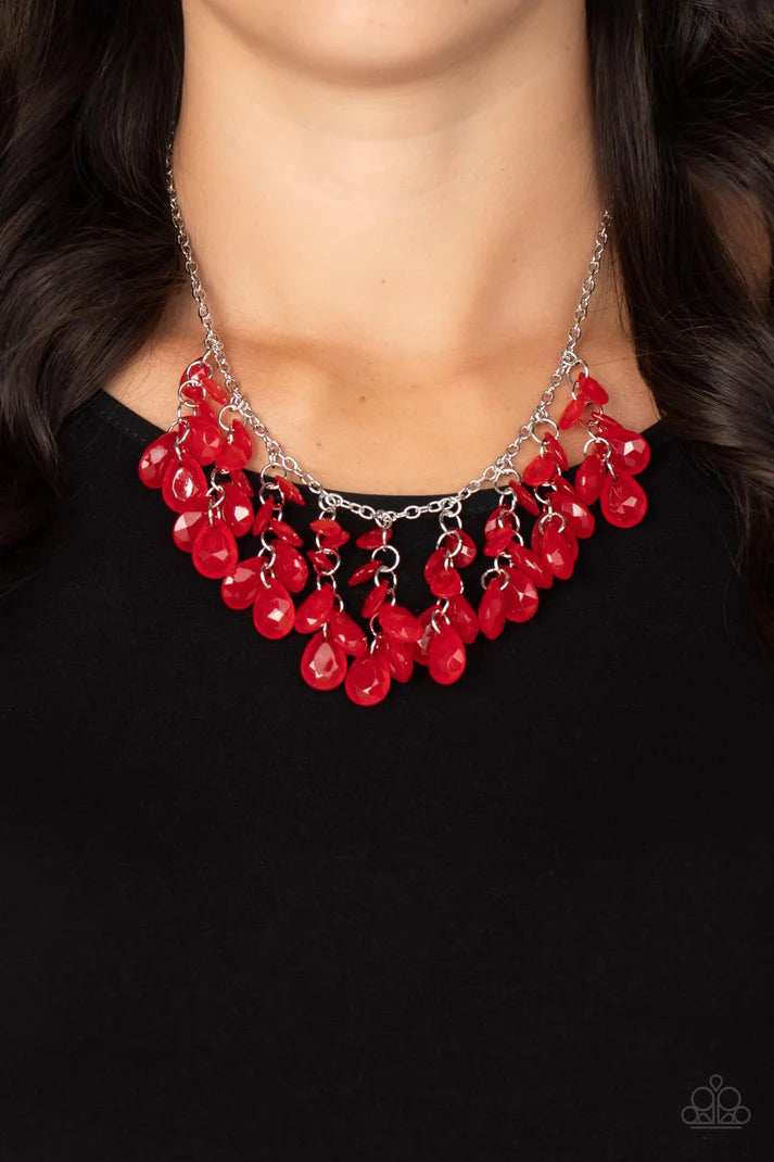 Crystal Cabaret Red Necklace Paparazzi Accessories