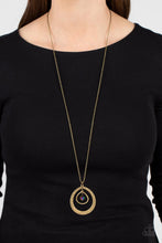 Load image into Gallery viewer, Tasteful Teardrops Brass Oil Spill Necklace Paparazzi Accessories