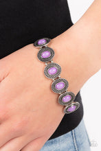 Load image into Gallery viewer, Dainty Delight Purple Stretchy Bracelet Paparazzi Accessories