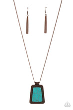 Load image into Gallery viewer, Private Plateau Copper Turquoise Stone Necklace Paparazzi Accessories
