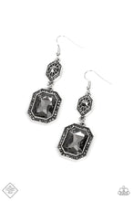 Load image into Gallery viewer, Starry-Eyed Sparkle Silver Rhinestone Earring Paparazzi Accessories