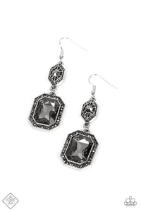 fishhook,rhinestones,silver,Starry-Eyed Sparkle Silver Rhinestone Earring