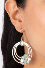 Load image into Gallery viewer, Dreamy Dewdrops Green Earrings Paparazzi Accessories