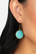 Load image into Gallery viewer, Santa Fe Flats Brass Turquoise Brass Necklace Paparazzi Accessories