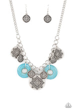 Load image into Gallery viewer, Western Zen Blue Stone Necklace Paparazzi Accessories