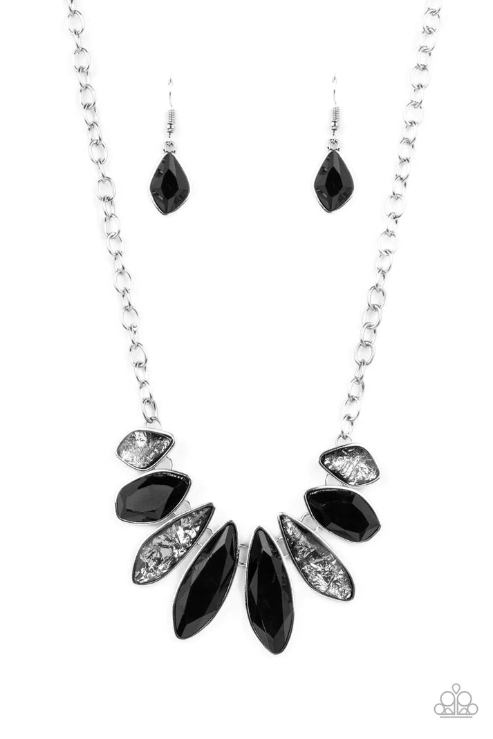 Crystallized Couture Black Necklace Paparazzi Accessories