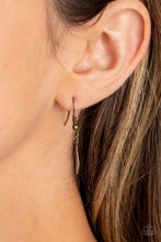 Load image into Gallery viewer, Striking Sheen Brass Necklace Paparazzi Accessories