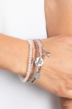 Load image into Gallery viewer, Teenage DREAMER Orange Stretchy Bracelet Paparazzi Accessories