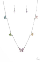 Load image into Gallery viewer, Fairy Special Multi Rhinestone Butterfly Necklacr Paparazzi Accessories
