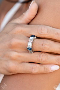 blue,cuff,dainty back,multi,post,short necklace,Fiercely 5th Avenue Complete Trend Blend 0923