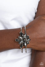 Load image into Gallery viewer, Chic Corsage Silver Rhinestone Hinge Bracelet Paparazzi Accessories