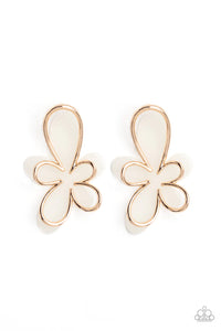 floral,gold,post,Glimmering Gardens Gold Floral Post Earrings