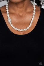 Load image into Gallery viewer, Countess Chic White Pearl Necklace Paparazzi Accessories