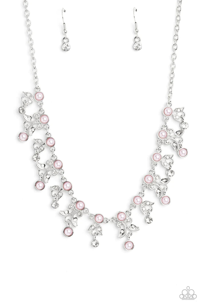 Garden Princess Pink Pearl Necklace Paparazzi Acessories