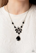 Load image into Gallery viewer, Twinkle Of An Eye Black Rhinestone Necklace Paparazzi Accessories