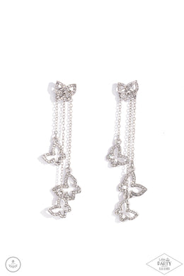 Boisterous Butterfly - White Paparazzi Accessories