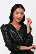 Load image into Gallery viewer, Fetchingly Fierce Gold Rhinestone Necklace Paparazzi Accessories