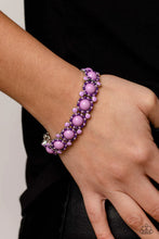 Load image into Gallery viewer, Pop Art Party Purple Stretchy Bracelet Paparazzi Accessories
