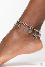 Load image into Gallery viewer, Stars and Shells Silver Anklet Paparazzi Accessories