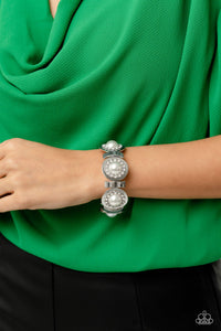 pearl,stretchy,white,Summer Serenade White Pearl Stretchy Bracelet
