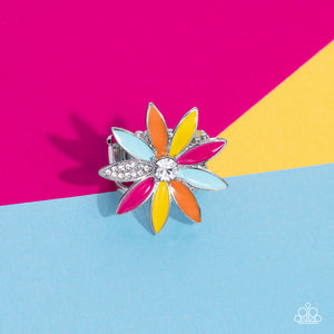 floral,multi,wide back,Lily Lei Multi Floral Ring