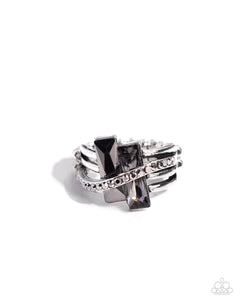 dainty back,rhinestones,silver,Dueling Difference - Silver