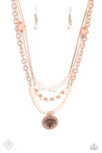 Load image into Gallery viewer, Lotus Luxury Rose Gold Necklace Paparazzi Accessories