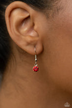 Load image into Gallery viewer, Online Dating Red Rhinestone Heart Necklace Paparazzi Accessories