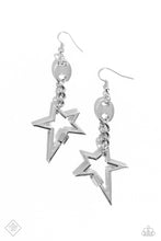 Load image into Gallery viewer, Iconic Impression Silver Star Earrings Paparazzi Accessories