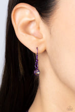 Load image into Gallery viewer, Combustible Command Purple Oil Spill Rhinestone Necklace Paparazzi Accessories