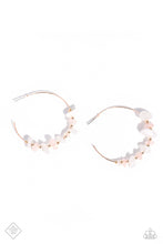 Load image into Gallery viewer, Euphoric Enjoyment Rose Gold Hoop Earrings Paparazzi Accessories