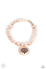 Load image into Gallery viewer, Leisurely Lotus Rose Gold Stretchy Bracelet Paparazzi Accessories