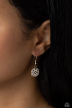 Load image into Gallery viewer, Chrysanthemum Craze Orange Floral Cat&#39;s Eye Necklace Paparazzi Accessories