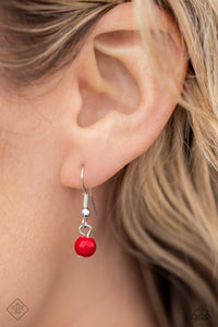 fashion fix,red,short necklace,Bead All About It Red Necklace