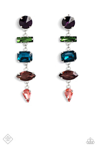 fashion fix,multi,post,rhinestones,Connected Confidence Multi Rhinestone Post Earrings