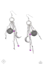 Load image into Gallery viewer, Esteemed Explorer Purple Earrings Paparazzi Accessories