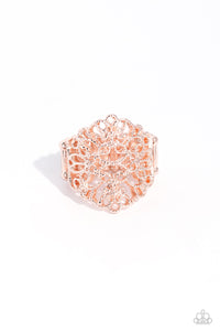 rose gold,Wide Back,Glistening Gentry - Rose Gold Ring