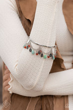 Load image into Gallery viewer, Down To Earth Dignity Blue Stone Bangle Bracelet Paparazzi Accessories