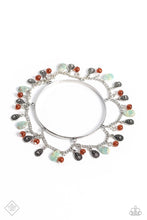 Load image into Gallery viewer, Down To Earth Dignity Blue Stone Bangle Bracelet Paparazzi Accessories